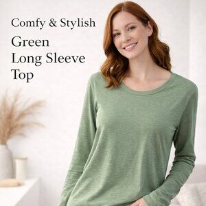 Pale Green Long sleeve Tee